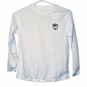 INGEAR ☆ Boys Rash Guard UPF 50+ Dry Fit Swim Shirt ☆ White Size Medium ☆ NWT